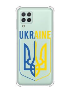 Чохол із потовщеними кутами на Samsung Galaxy A22 5G / A22s 5G Тризуб (принт 254)