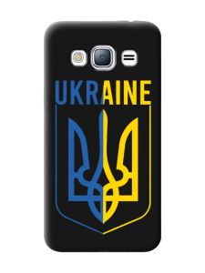 Матовий чорний чохол на Samsung Galaxy J3 / J310 Тризуб (принт 254)