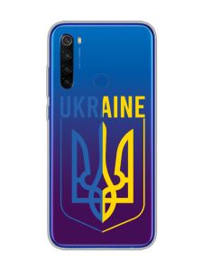 Прозорий чохол на Xiaomi Redmi Note 8T Тризуб (принт 254)