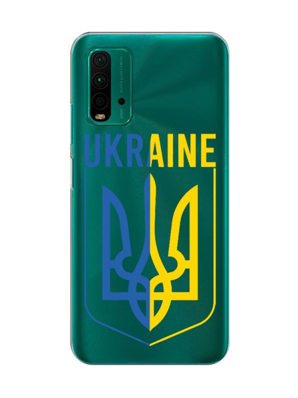 Прозорий чохол на Xiaomi Redmi 9T  Тризуб (принт 254)