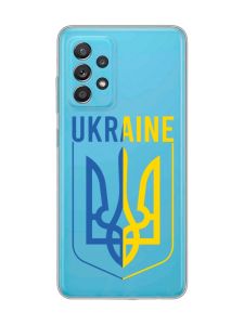 Прозорий чохол на Samsung Galaxy A52 Тризуб (принт 254)