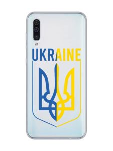 Прозорий чохол на Samsung Galaxy A50 (2019) A505 Тризуб (принт 254)