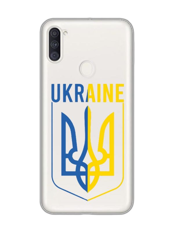 Прозорий чохол на Samsung Galaxy A11 Тризуб (принт 254)