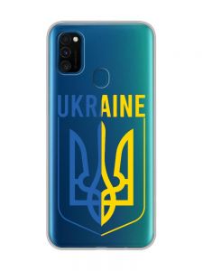 Прозорий чохол на Samsung Galaxy M30s/М21  Тризуб (принт 254)