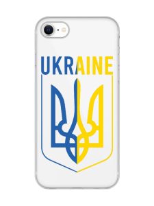 Прозорий чохол для iPhone 7, 8 Тризуб (принт 254)