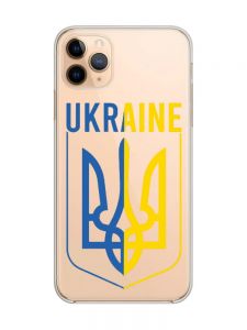 Прозорий чохол на iPhone 11 Pro Max (6,5) Тризуб (принт 254)