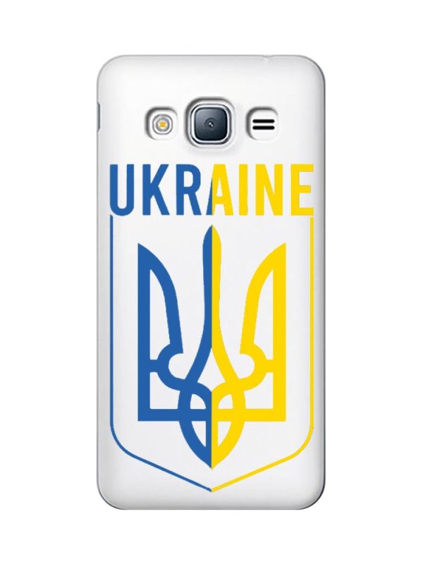 Прозорий чохол на Samsung Galaxy J3 2016 (J310) Тризуб (принт 254)