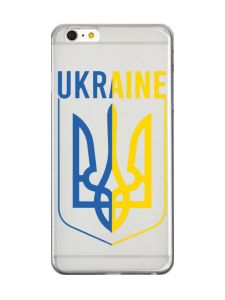 Прозорий чохол на iPhone 6+/6 Plus Тризуб (принт 254)