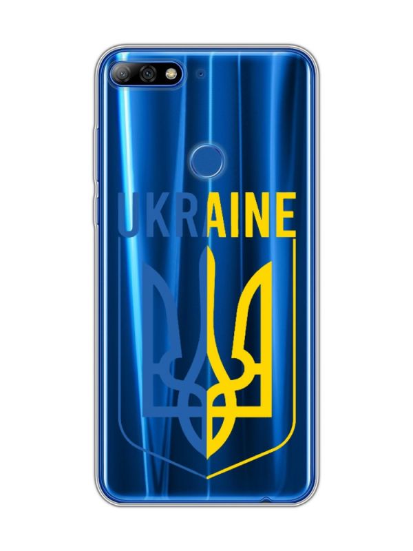 Прозорий чохол на Huawei Y7 2018 / Y7 prime 2018 Тризуб (принт 254)