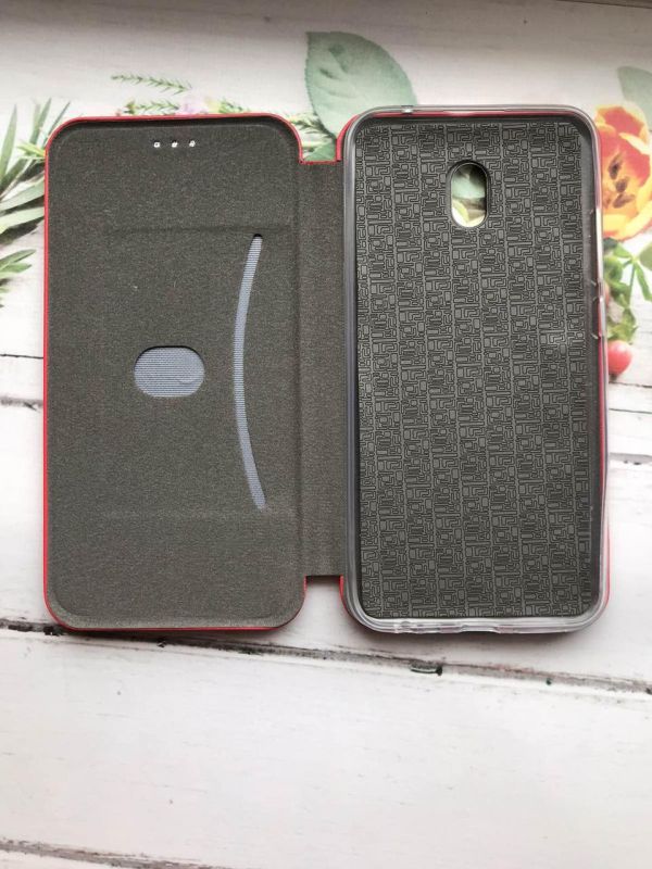 Чохол-книжка з малюнком для Xiaomi Redmi 8A Червоний :: Тюльпани (принт 265)