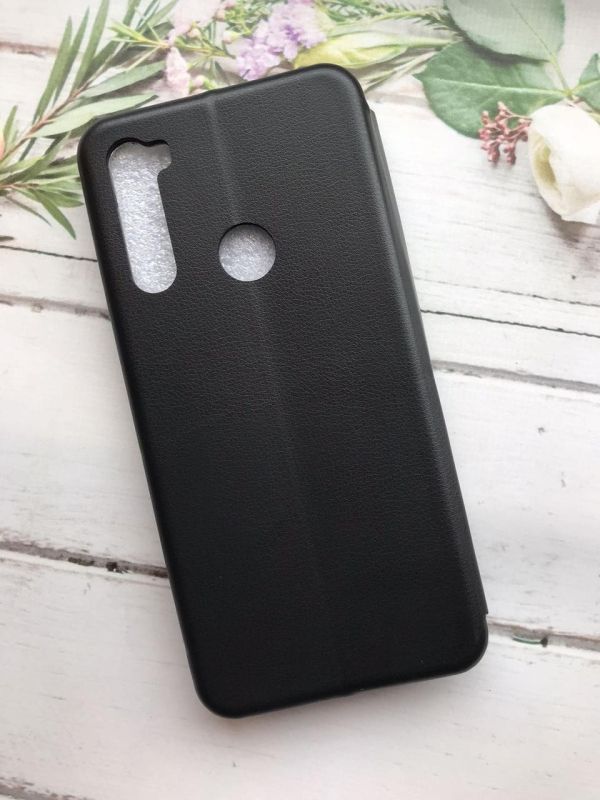 Чохол-книжка з малюнком для Xiaomi Redmi Note 8T Чорний :: Тюльпани (принт 265)
