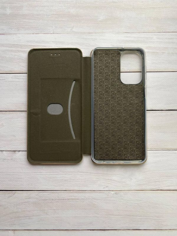 Чохол-книжка з малюнком для Samsung Galaxy A23 Золотий :: Дівчина на каві (принт 228)