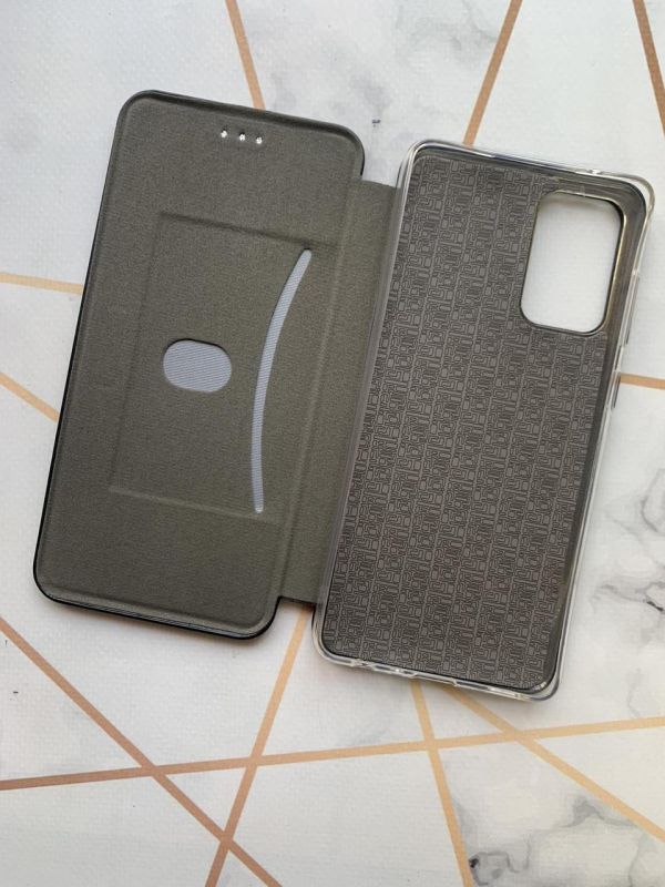 Чохол-книжка з малюнком для Samsung Galaxy A72 (A725) Чорний :: Дівчина в зеленому (принт 224)