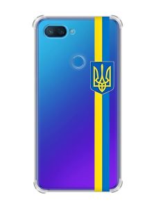 Чохол із потовщеними кутами на Xiaomi Mi 8 Lite :: Стрічка Україна (патріотичний принт 253)