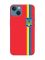 Матовий червоний чохол на Apple iPhone 13 :: Стрічка Україна (патріотичний принт 253)