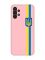 Матовий рожевий чохол на Samsung A13 4G :: Стрічка Україна (патріотичний принт 253)