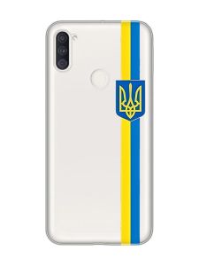 Прозорий чохол на Samsung Galaxy A11 :: Стрічка Україна (патріотичний принт 253)