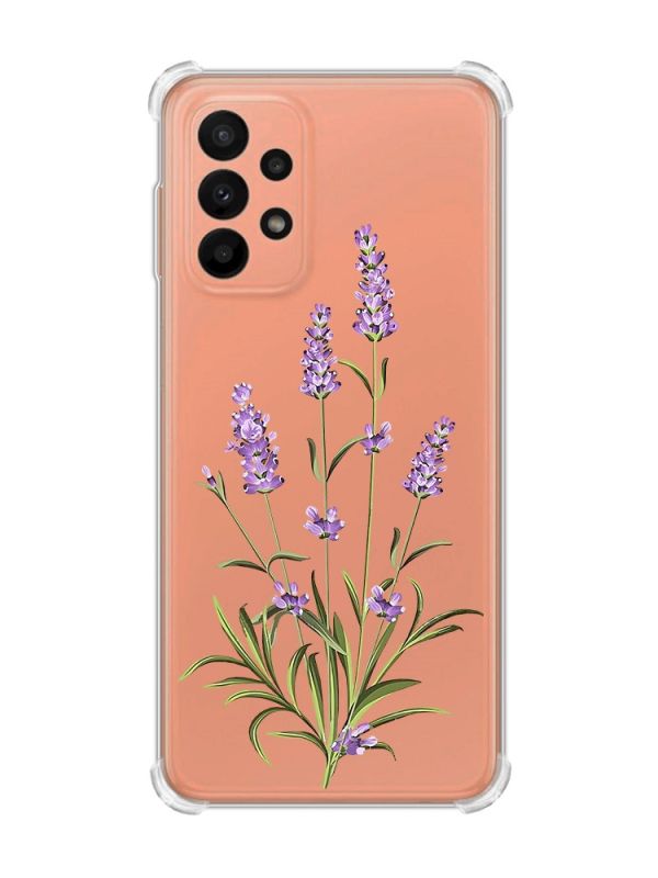 Чохол з потовщеними кутами на Samsung Galaxy A23 :: Гілочки лаванди (принт 266)