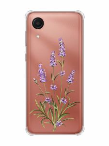 Чохол з потовщеними кутами на Samsung Galaxy A03 Core/A032 :: Гілочки лаванди (принт 266)
