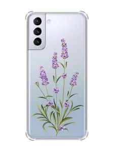 Чохол з потовщеними кутами на Samsung Galaxy S21 (G991) :: Гілочки лаванди (принт 266)