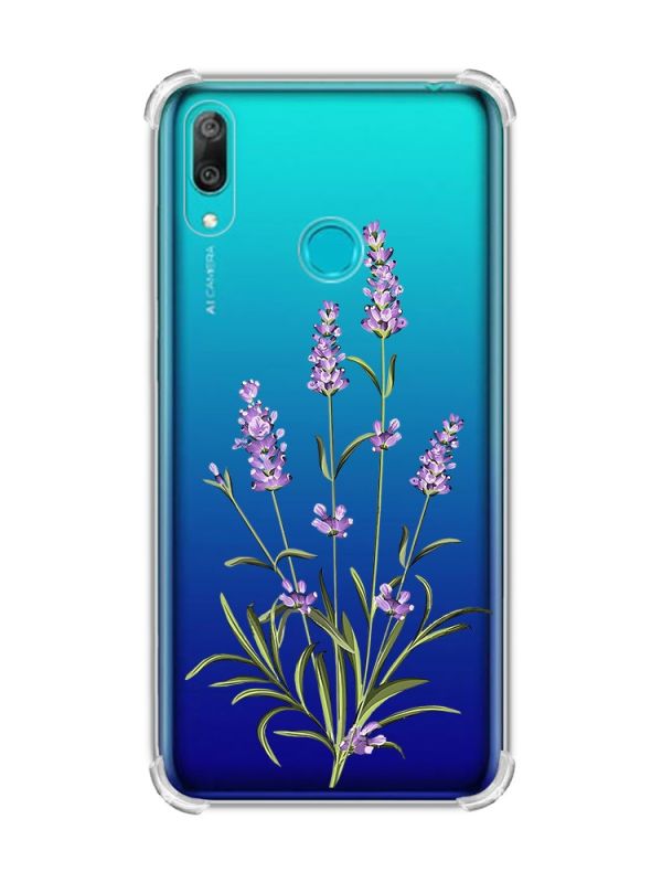 Чохол з потовщеними кутами Huawei Y7 2019/Y7 prime 2019 :: Гілочки лаванди (принт 266)