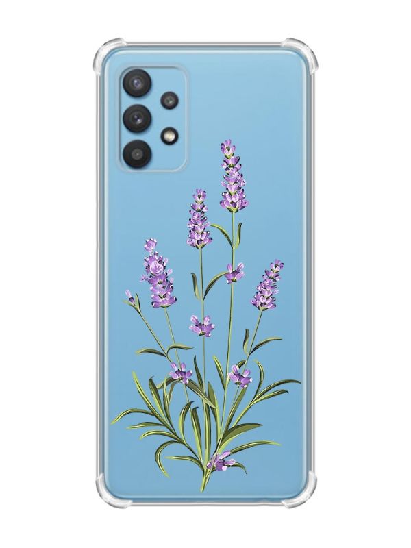 Чохол з потовщеними кутами на Samsung Galaxy A32 :: Гілочки лаванди (принт 266)
