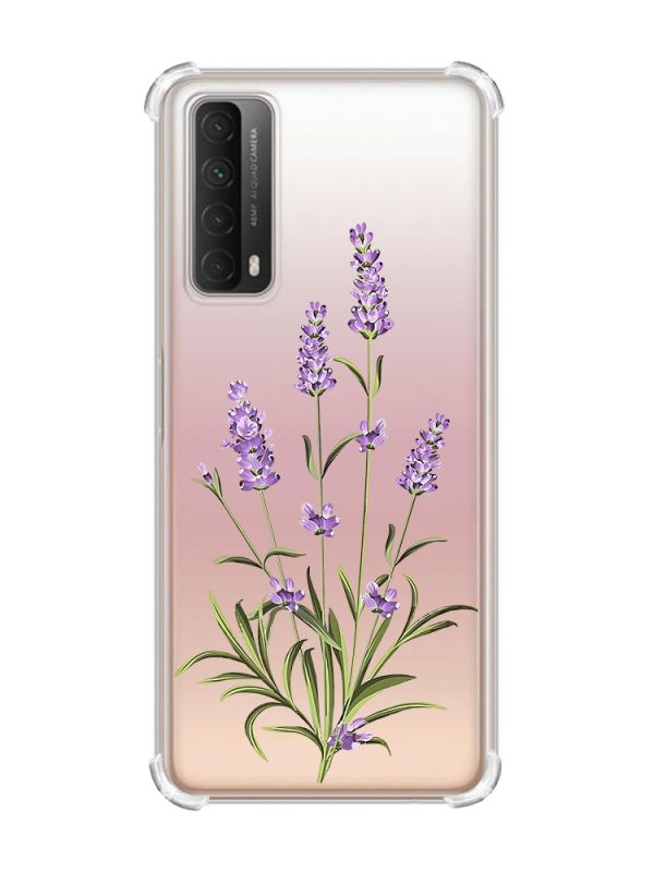 Чохол з потовщеними кутами на Huawei P Smart 2021 :: Гілочки лаванди (принт 266)