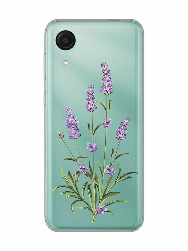 Прозорий чохол на Samsung Galaxy A03 Core / A032 :: Гілочки лаванди (принт 266)