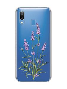 Прозорий чохол для Samsung Galaxy A30 (2019)/A20 (2019) :: Гілочки лаванди (принт 266)