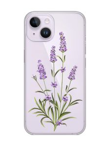 Прозорий чохол із захистом камери на iPhone 14 :: Гілочки лаванди (принт 266)