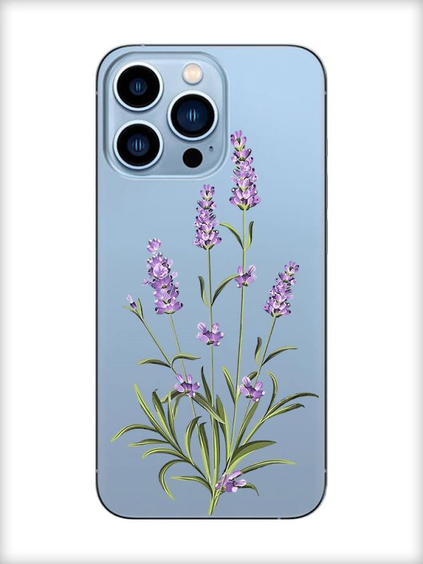 Прозорий чохол на Apple iPhone 13 Pro Max :: Гілочки лаванди (принт 266)