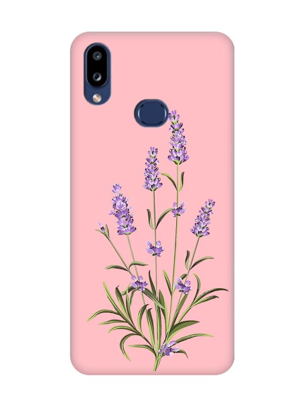 Матовий рожевий чохол на Samsung Galaxy A10ѕ A107 :: Гілочки лаванди (принт 266)