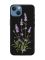 Матовий чорний чохол на Apple iPhone 13 :: Гілочки лаванди (принт 266)