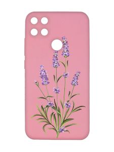 Матовий рожевий чохол на Xiaomi Redmi 10C :: Гілочки лаванди (принт 266)