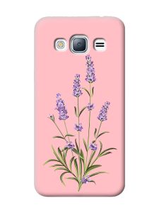 Матовий рожевий чохол на Samsung Galaxy J3 / J310 :: Гілочки лаванди (принт 266)