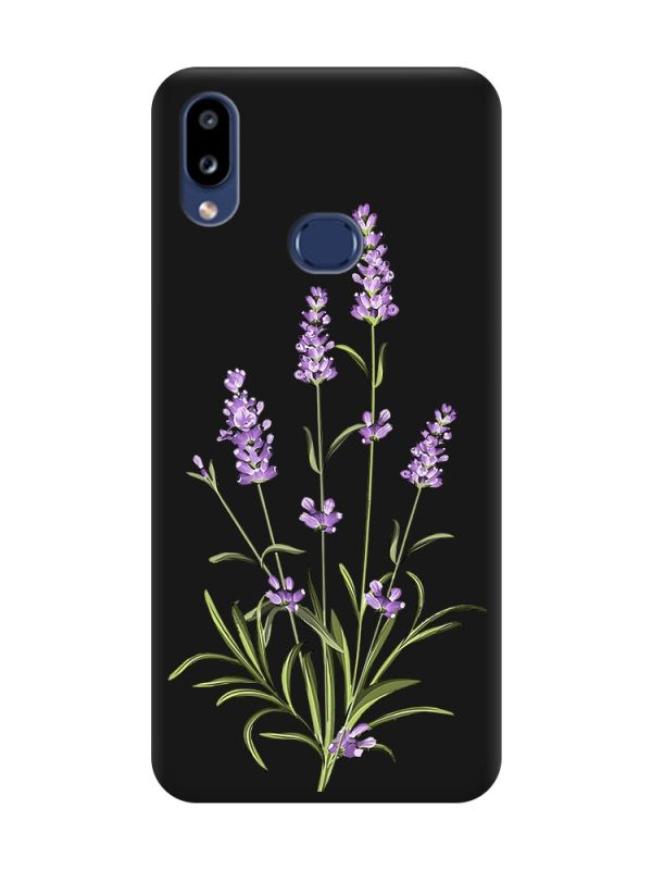 Матовий чорний чохол на Samsung Galaxy A10ѕ A107 :: Гілочки лаванди (принт 266)