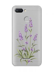 Прозорий чохол на Xiaomi Redmi 6  :: Гілочки лаванди (принт 266)