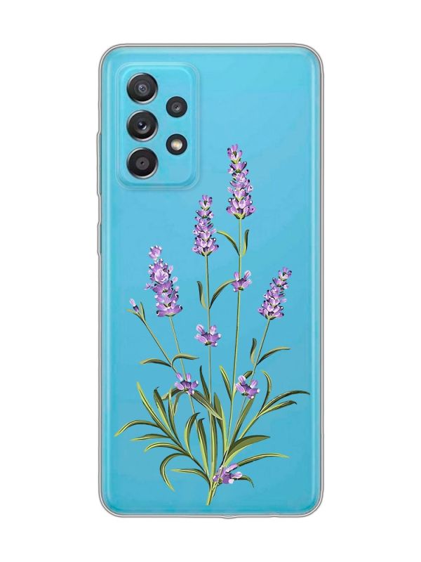 Прозорий чохол на Samsung Galaxy A52 :: Гілочки лаванди (принт 266)