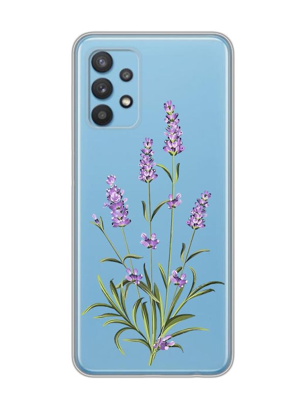Прозорий чохол на Samsung Galaxy A32 :: Гілочки лаванди (принт 266)