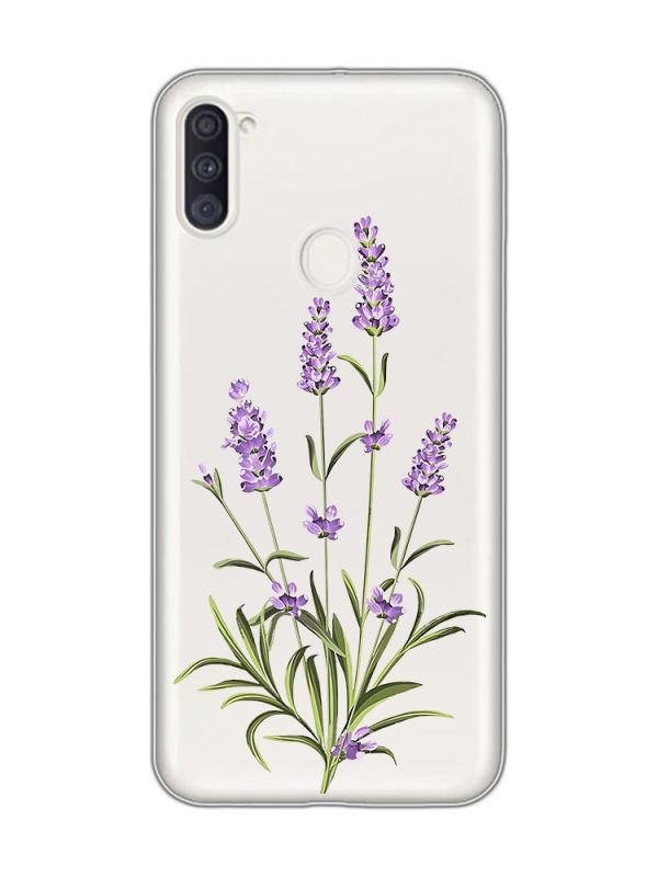 Прозорий чохол на Samsung Galaxy A11 :: Гілочки лаванди (принт 266)