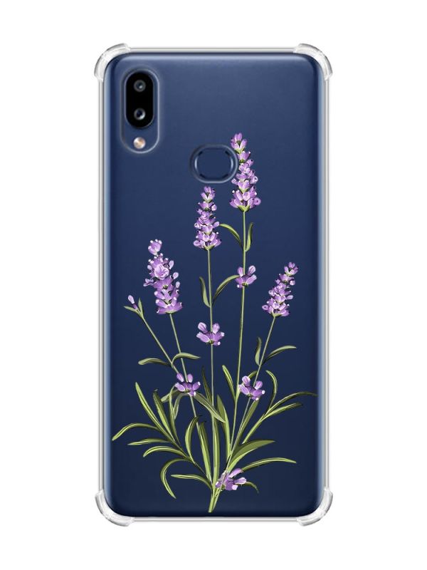 Чохол з потовщеними кутами на Samsung Galaxy A10s/A107 :: Гілочки лаванди (принт 266)