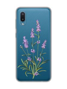 Прозорий чохол на Samsung Galaxy A02/A022 (2021) :: Гілочки лаванди (принт 266)
