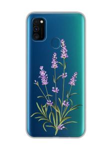 Прозорий чохол на Samsung Galaxy M30s/М21  :: Гілочки лаванди (принт 266)