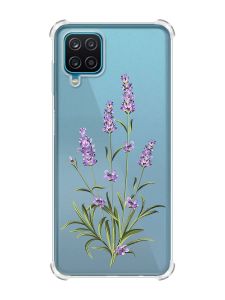 Чохол з потовщеними кутами на Samsung A12 4G :: Гілочки лаванди (принт 266)
