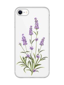 Прозорий чохол для iPhone 7, 8 :: Гілочки лаванди (принт 266)