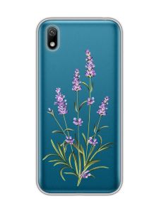 Прозорий чохол для Huawei Y5 2019 / Honor 8S :: Гілочки лаванди (принт 266)