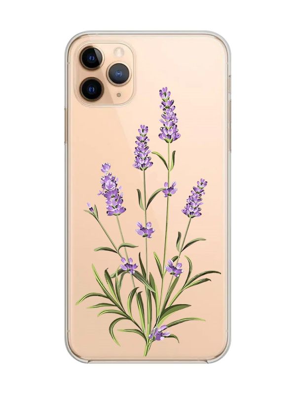 Прозорий чохол на iPhone 11 Pro Max (6,5) :: Гілочки лаванди (принт 266)