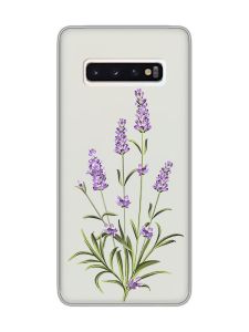 Прозорий чохол на Samsung Galaxy S10 :: Гілочки лаванди (принт 266)