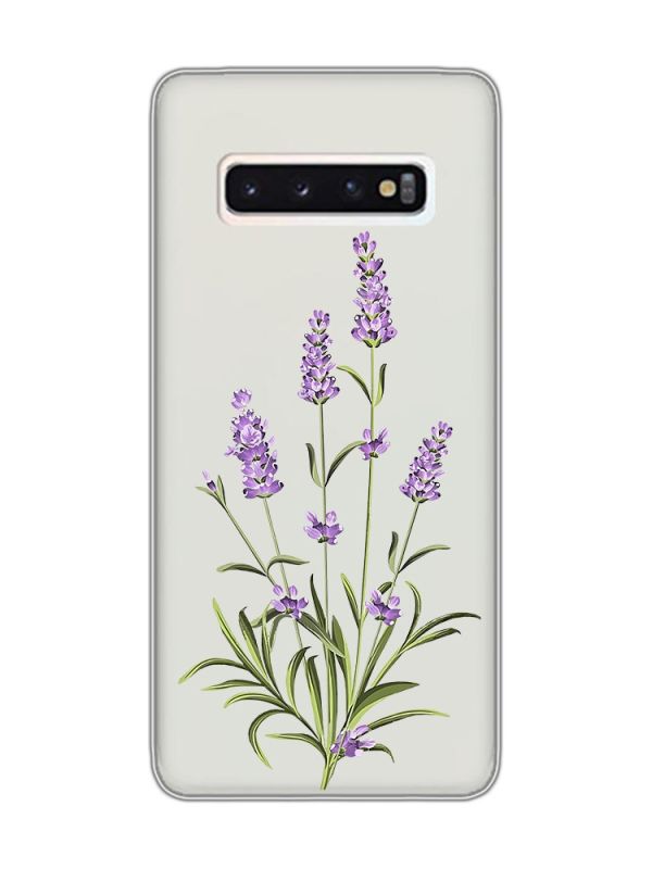 Прозорий чохол на Samsung Galaxy S10 :: Гілочки лаванди (принт 266)