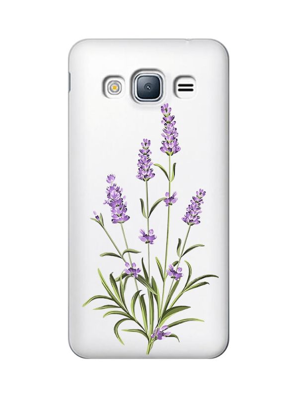 Прозорий чохол на Samsung Galaxy J3 2016 (J310) :: Гілочки лаванди (принт 266)